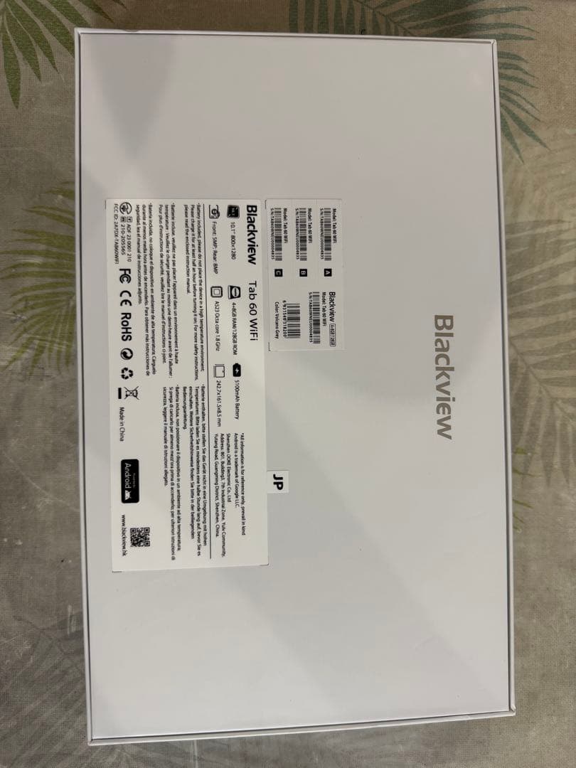 Androidタブレット本体 Blackview Tab 60 WiFi 128GB