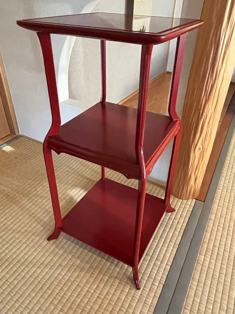 抗州棚　方円流　飾棚　煎茶