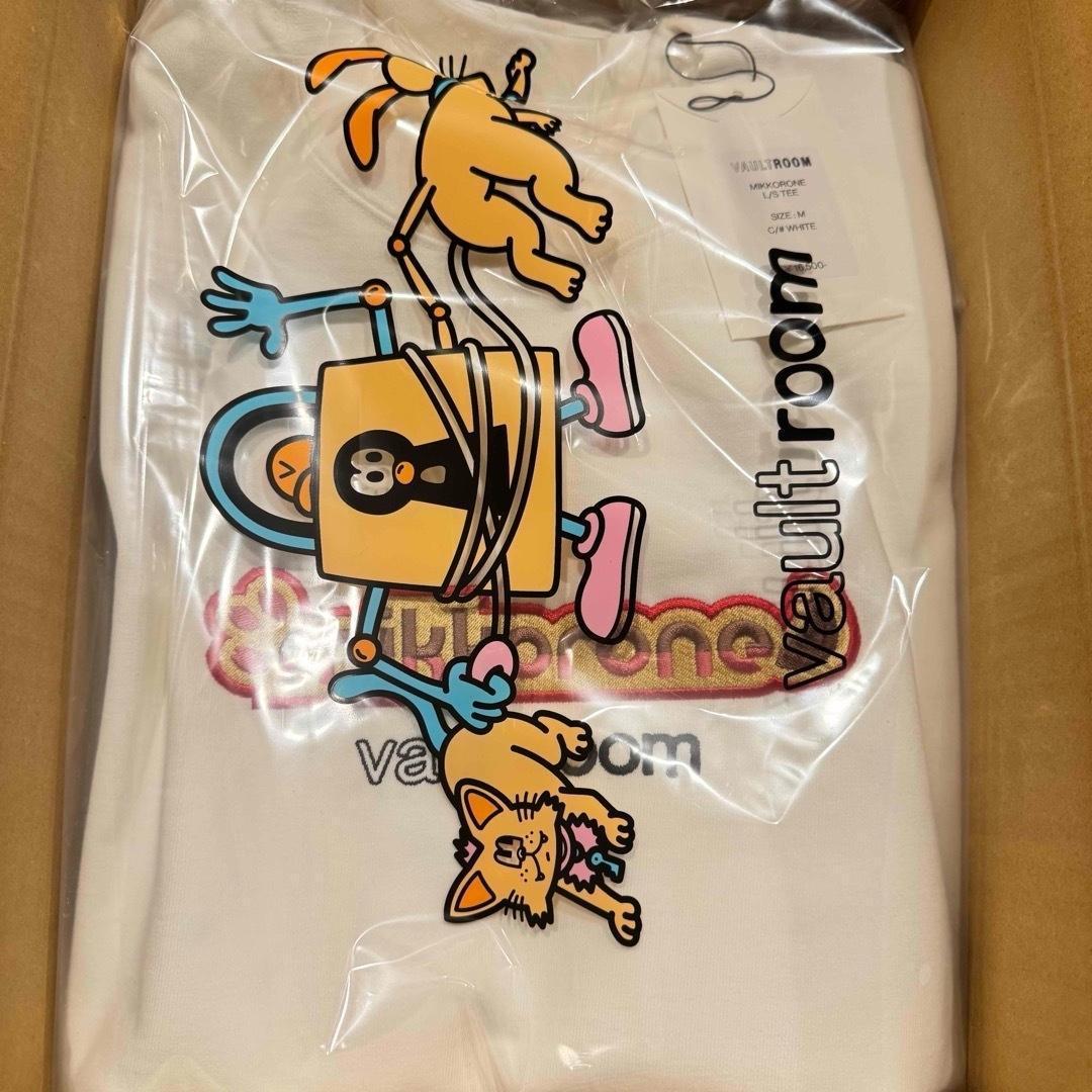 MIKKORONE L/S TEE WHITE vaultroom Mサイズ