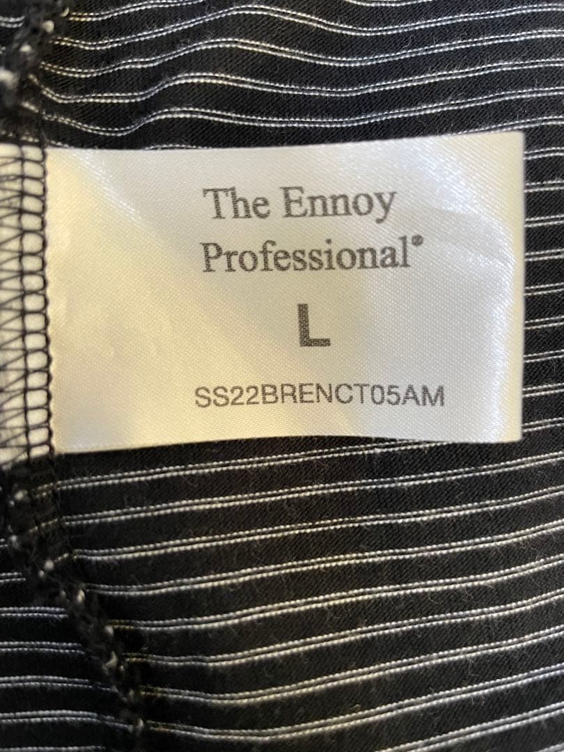 ennoy SS22 Border T-Shirt ブラック Lsize