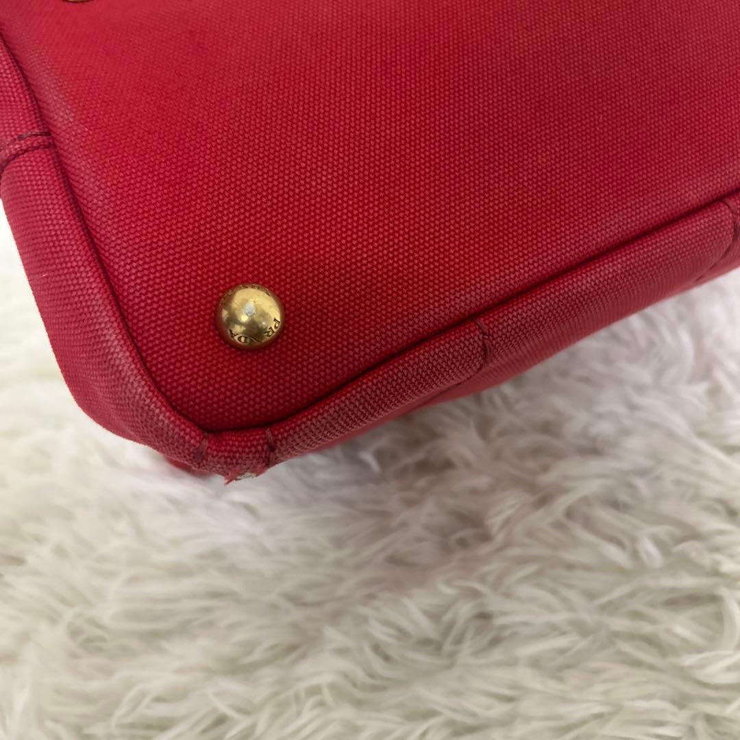 【正規品】PRADA プラダ　カナパS デニム　ハンドバッグ ギャランティーあり