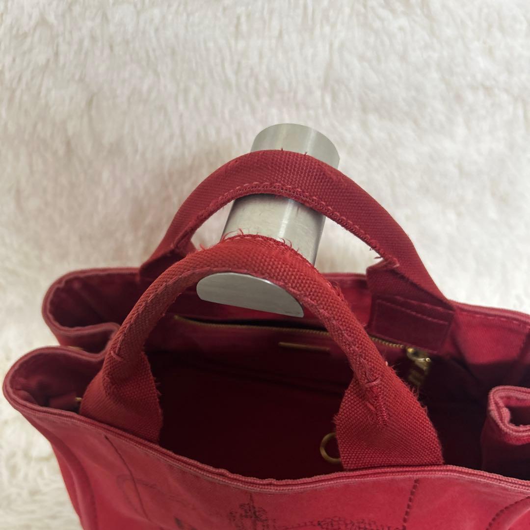 【正規品】PRADA プラダ　カナパS デニム　ハンドバッグ ギャランティーあり