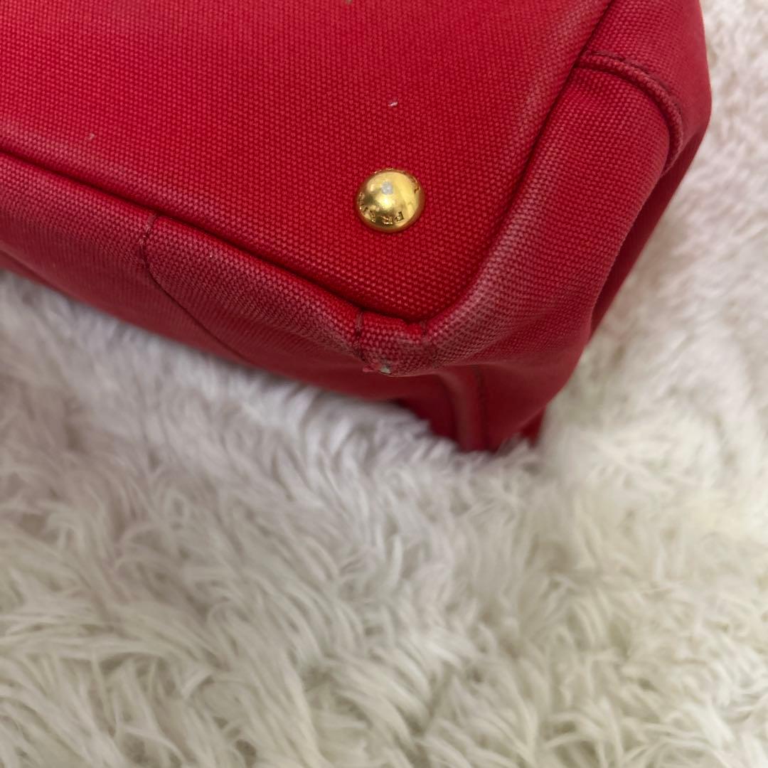 【正規品】PRADA プラダ　カナパS デニム　ハンドバッグ ギャランティーあり