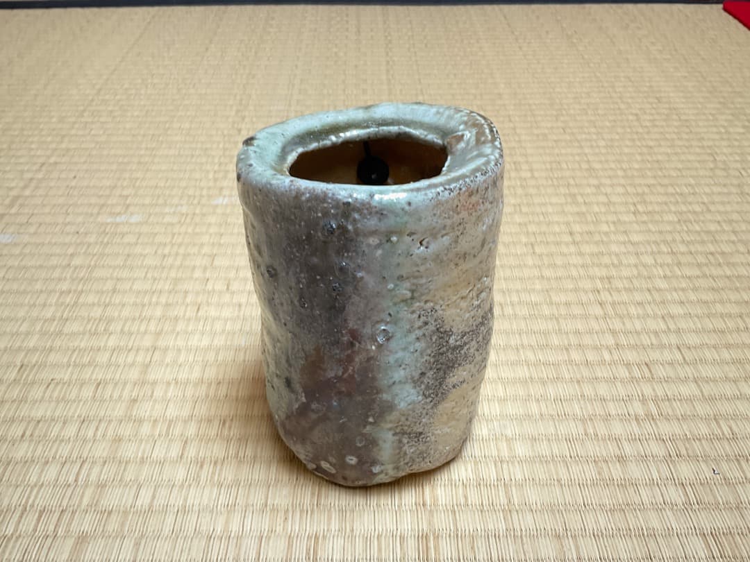 杉本貞光　旅枕花入　大亀箱書029