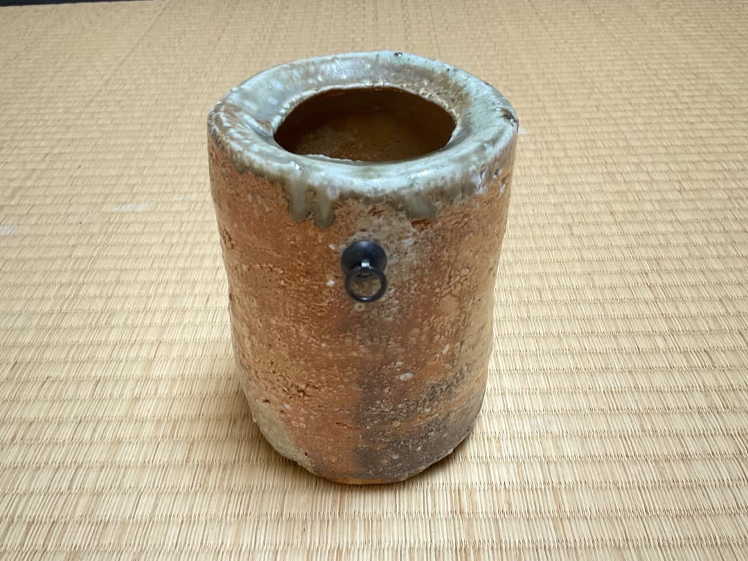 杉本貞光　旅枕花入　大亀箱書029