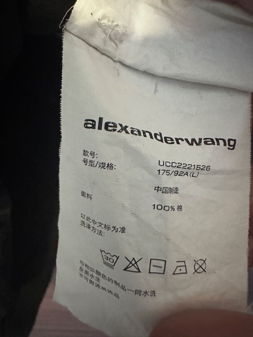 alexanderwang ブラック 長袖Tシャツ