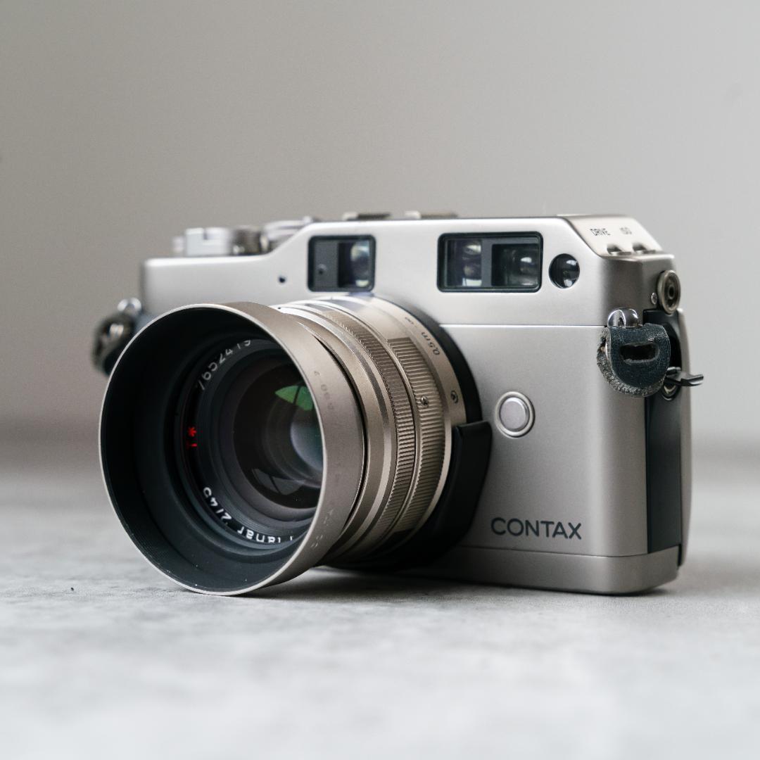 CONTAX G1D ＋ planar 45mm TLA 140 flash