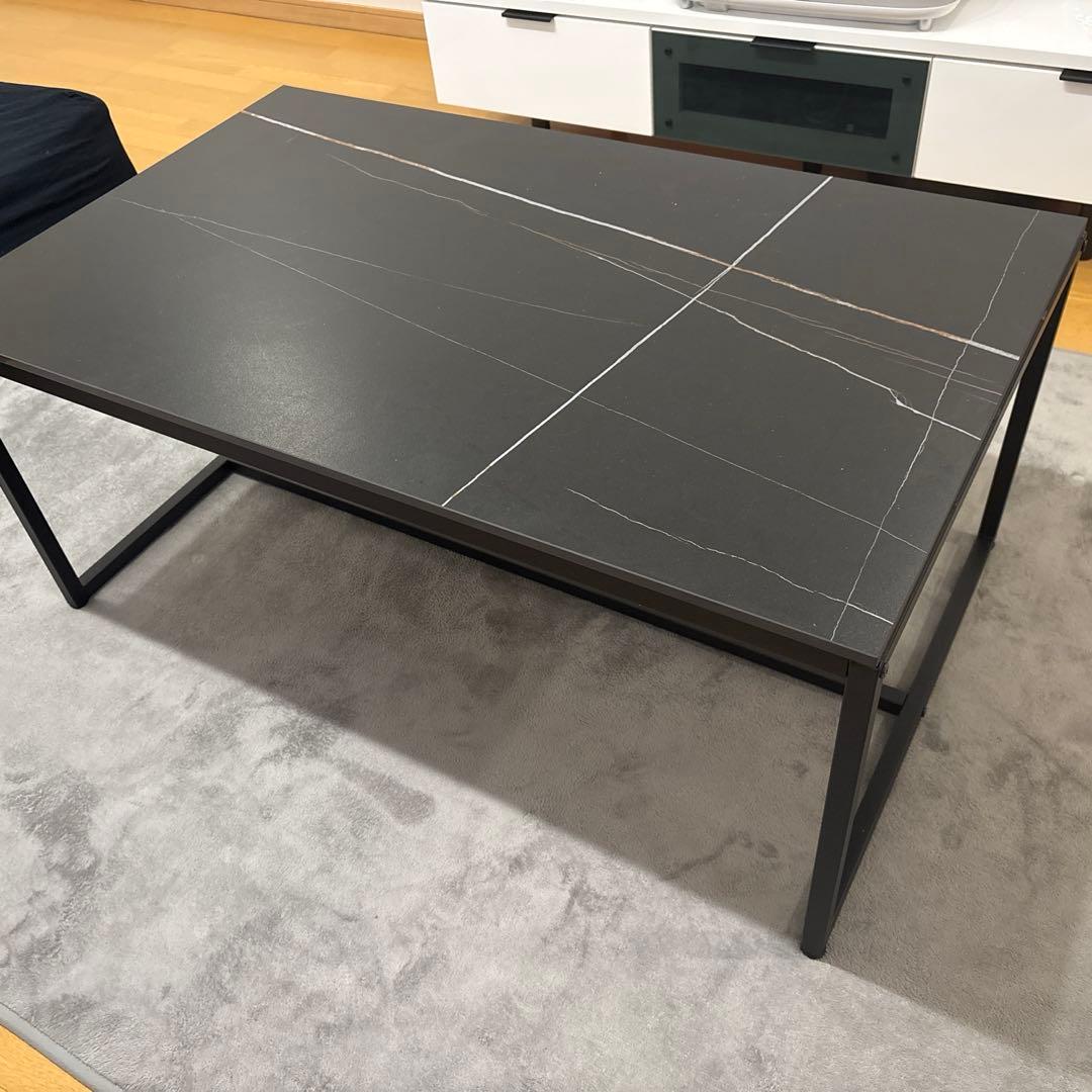 UNHO ローテーブル おしゃれ 大理石 テーブル