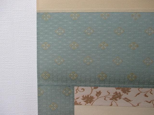 【未使用品】掛軸 佐藤和三『牡丹』日本画 絹本 箱付 掛け軸 L01411