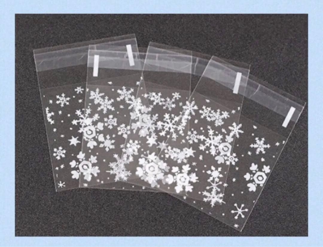 確認用1899円　雪400枚 ラッピング袋テープ付きopp
