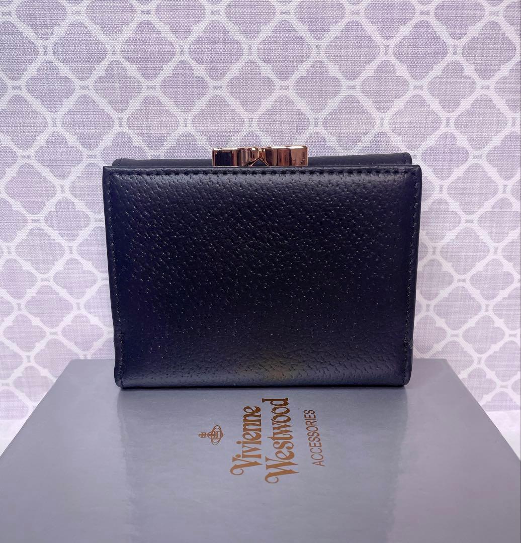 【最新☆新品】ヴィヴィアン・ウエストウッド　三つ折り財布 黒