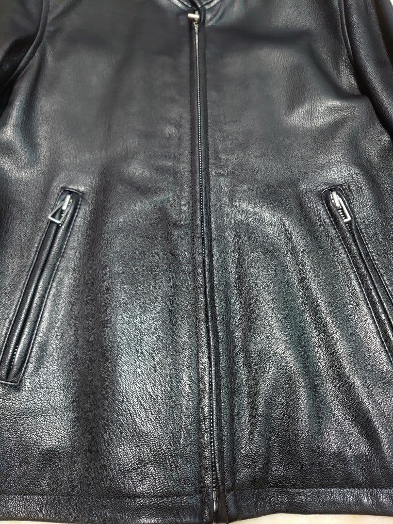 高級！名作！ポールスミス　レザーライダースジャケット　ブルゾン