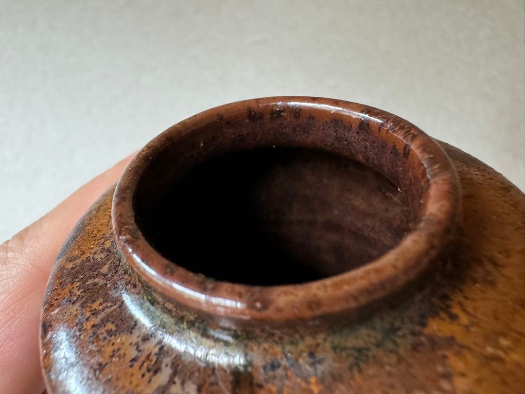 古瀬戸　真如堂茶入　茶道具