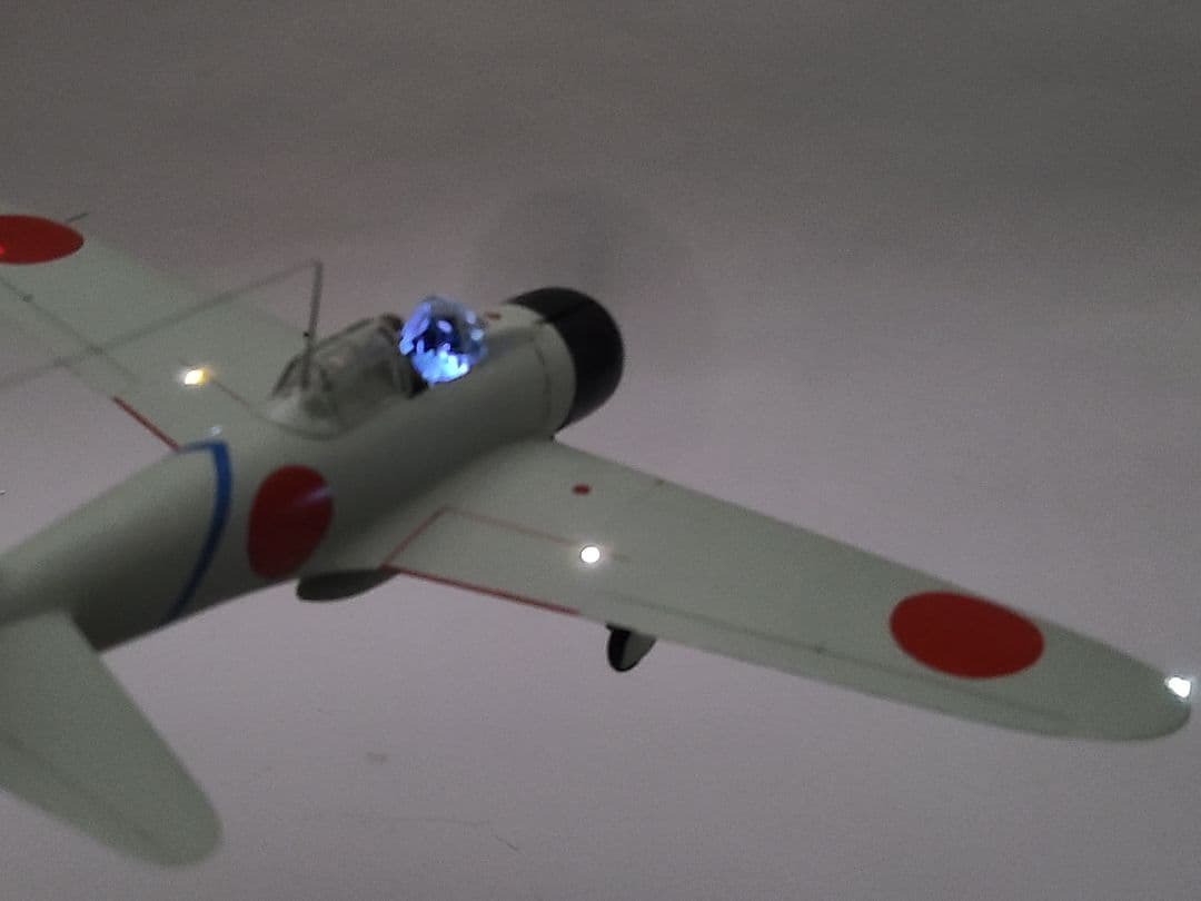 タミヤ1/48 零式艦上戦闘機21型 坂井三郎搭乗機 リアルモーターライズ完成品