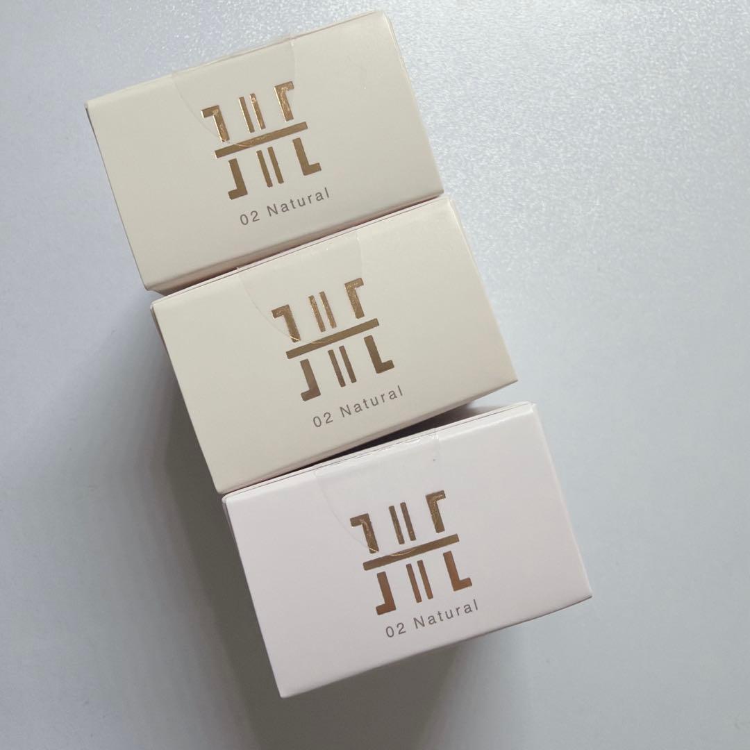 【3個】北の快適工房 ハックティック ベースメイク02ナチュラル パフ付