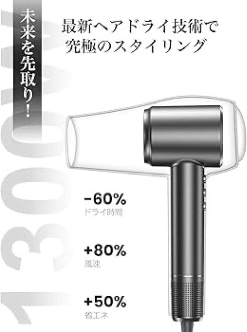 ✳️ ドライヤー　大風量 高速ヘアドライヤー　小型 コンパクト 静音 軽量 旅行