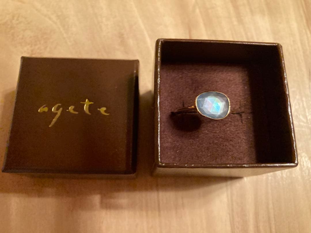 agete K10リング 2本セット