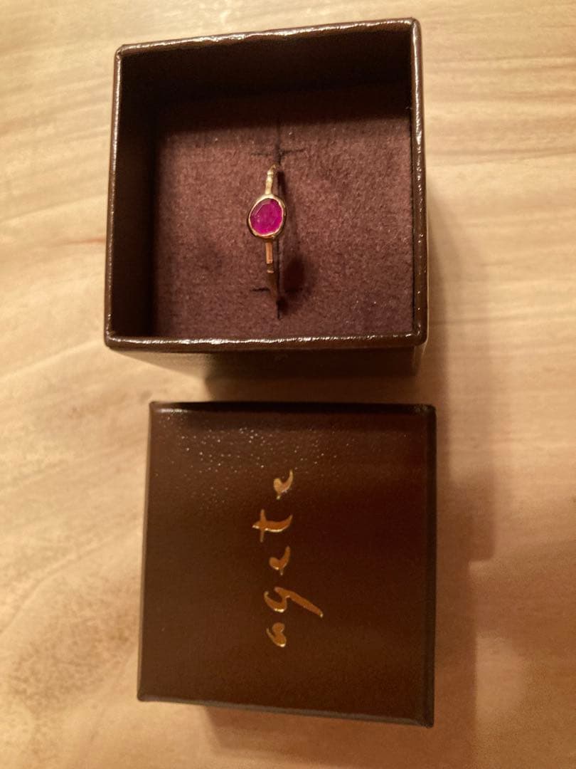 agete K10リング 2本セット