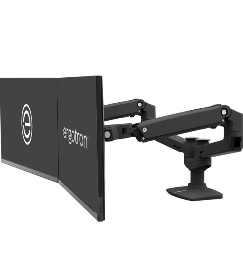 ergotron デュアルモニターアーム ブラック