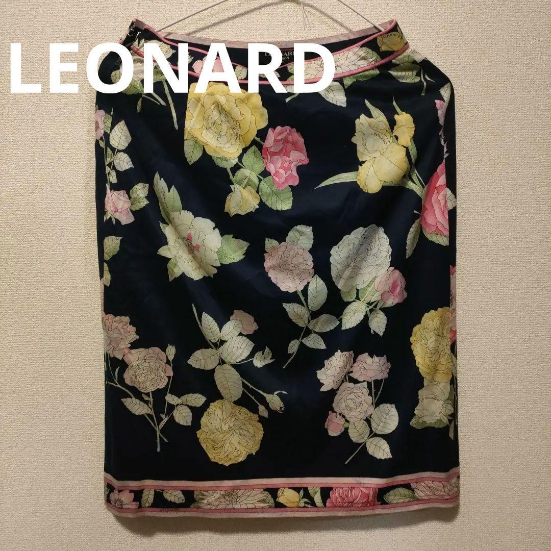 k4 超美品　LEONARD　レオナール　スカート　花柄