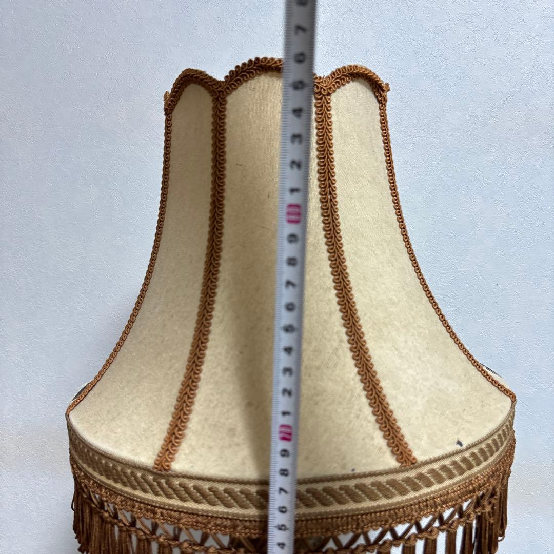 アンティークランプミルク色真鍮大理石