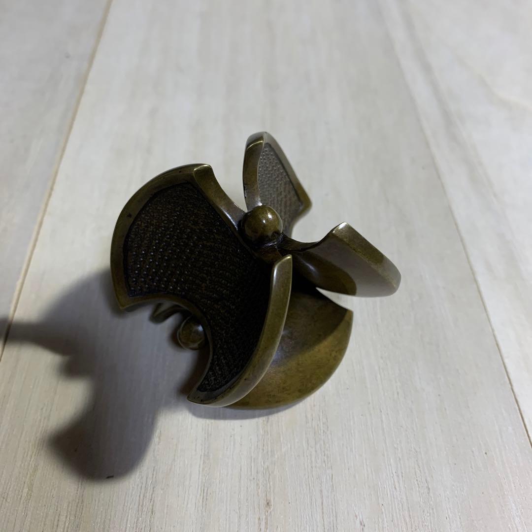 村田耕閑　唐銅分銅形　蓋置　共箱