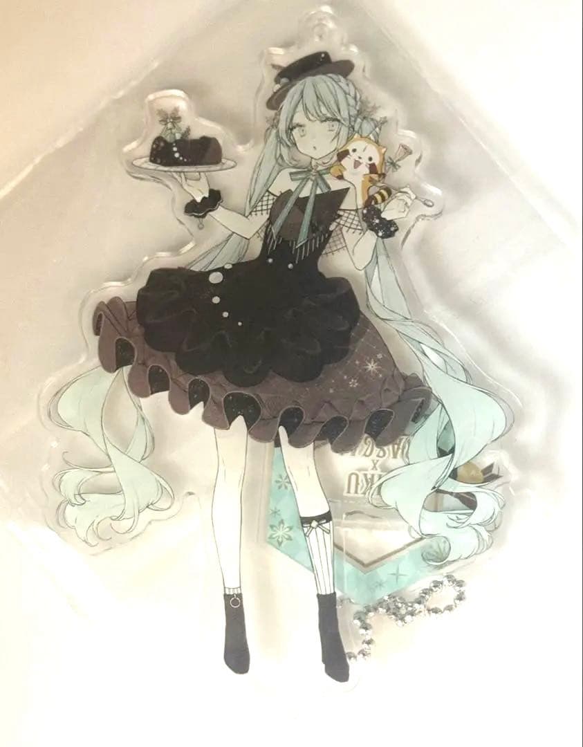 初音ミク×ラスカル2020冬 スタンド付きアクリルキーホルダー アクリルスタンド
