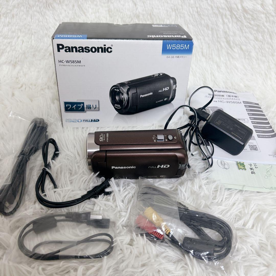 【未使用級】Panasonic HC-W585M ブラウン　付属品完備