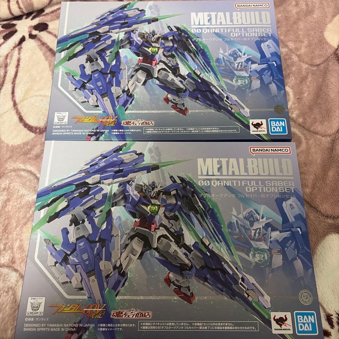 【未開封】メタルビルド ダブルオークアンタ フルセイバー+オプションパーツ2個