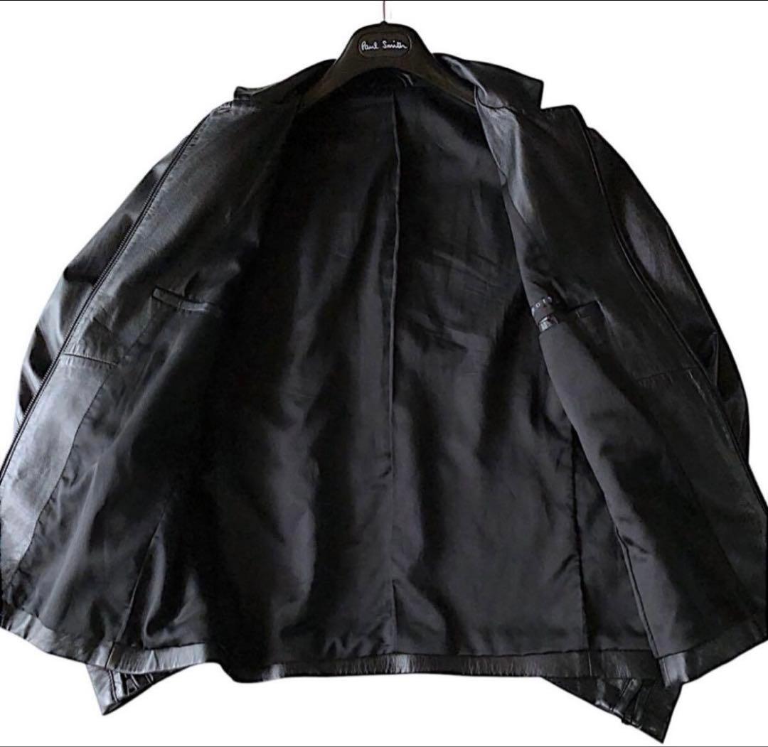 Theory セオリー　ラムレザーシングルライダース Ｌ 革ジャン ジャケット