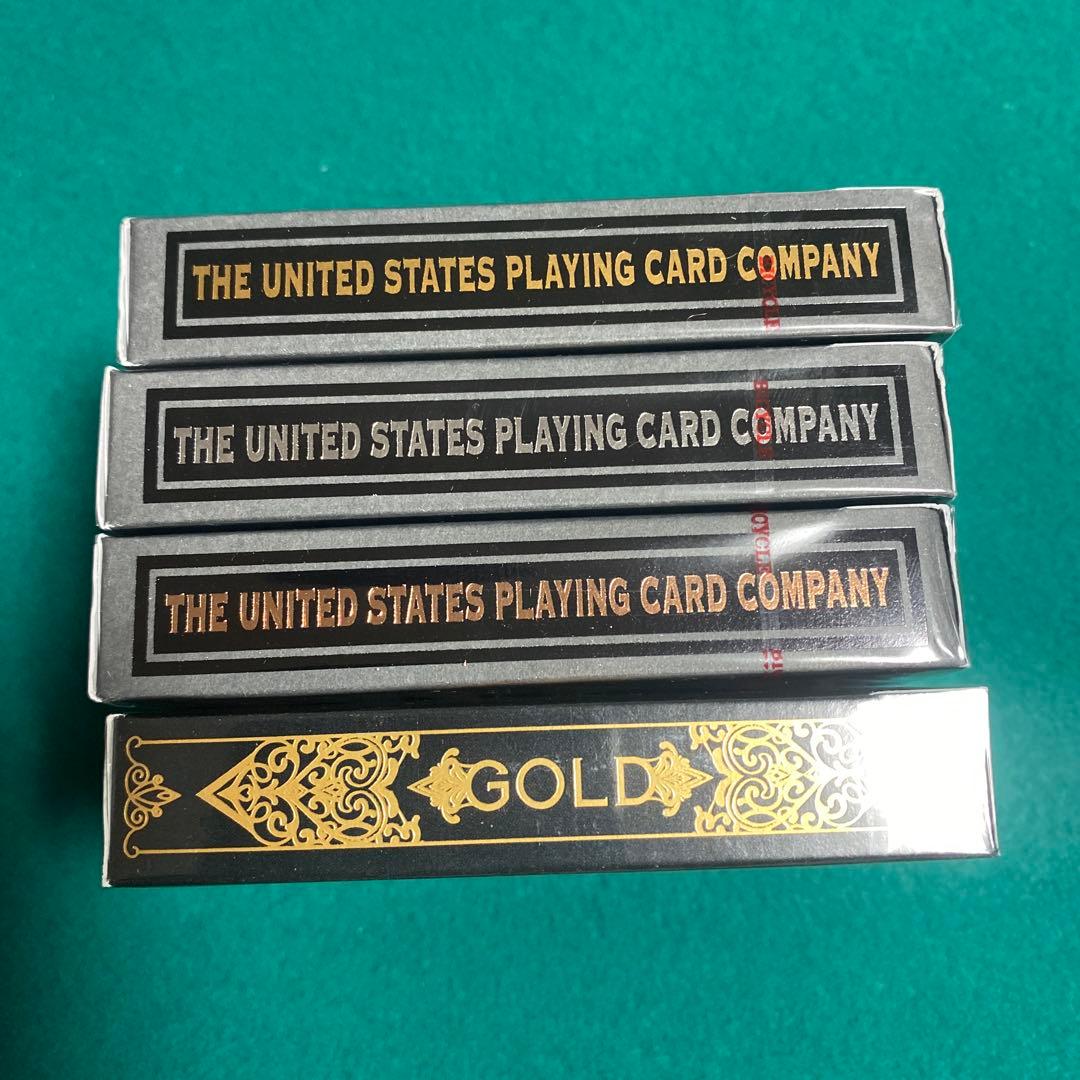 Bicycle Black lluxe & Gold トランプ4個セット