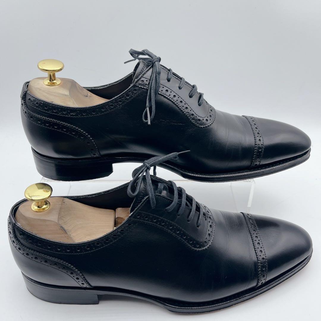 美品✨ユニオンインペリアル U1108 パンチドキャップ ブローグ 黒 25cm