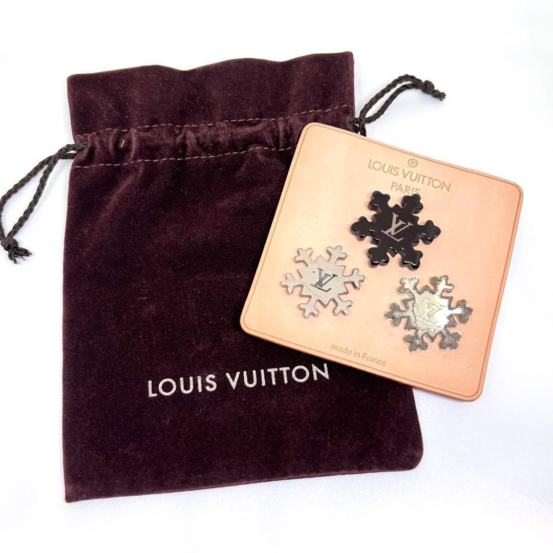 ルイヴィトン ピンズ エトワール デ ネイジ 雪の結晶 3点 スノーフレーク