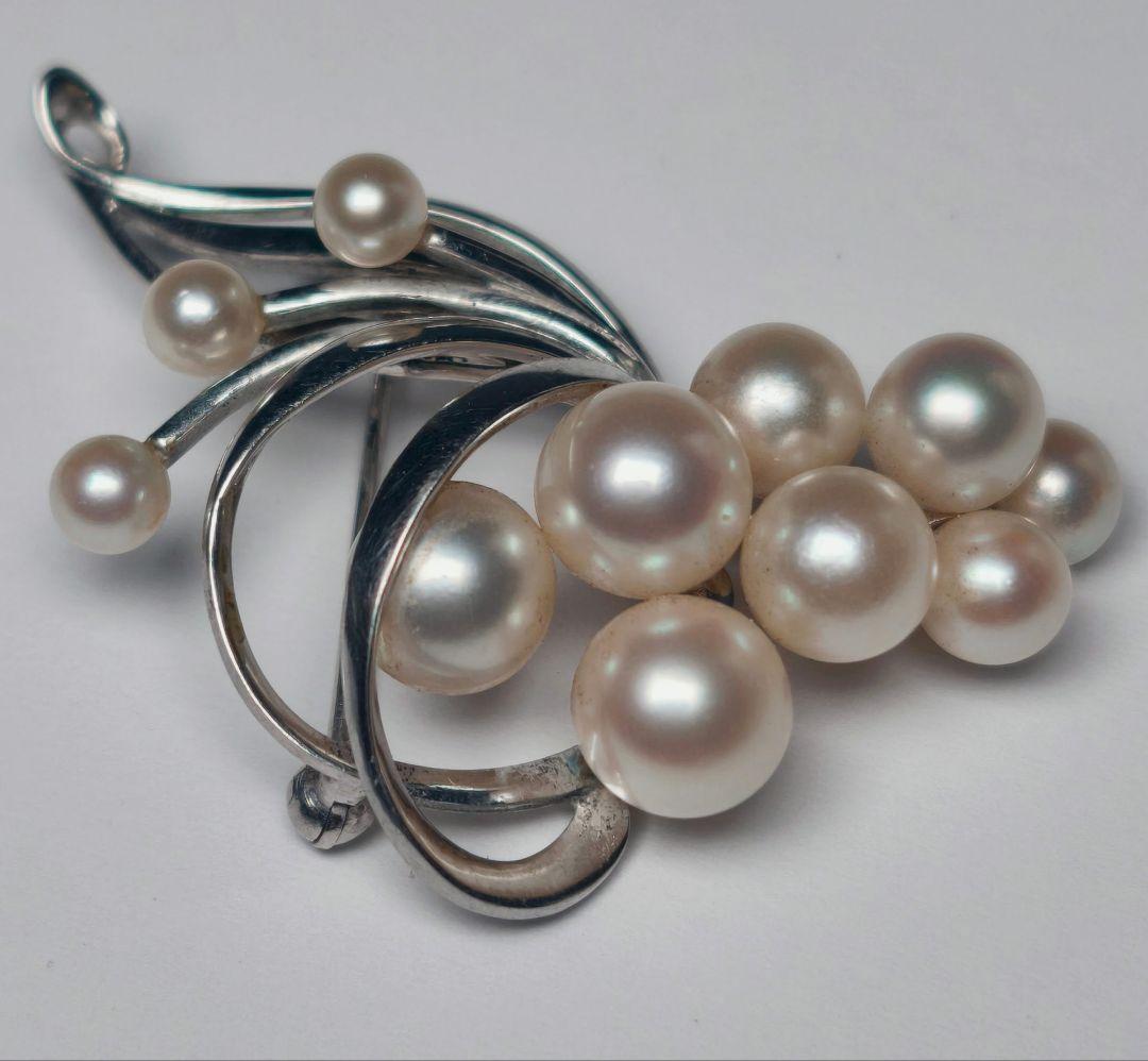 【美品 最高級!!】ミキモト ブローチ パール フォーマル 11珠 皇室御用達
