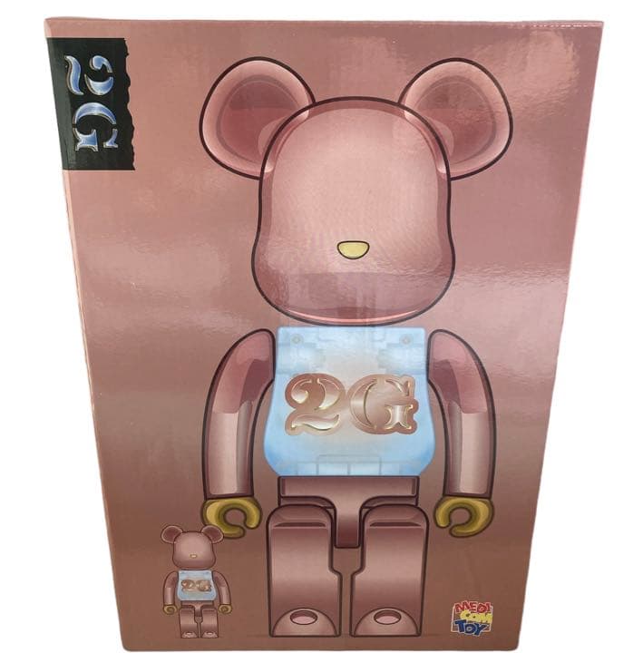 BE@RBRICK 2G PINK GOLD CHROME 100％&400％