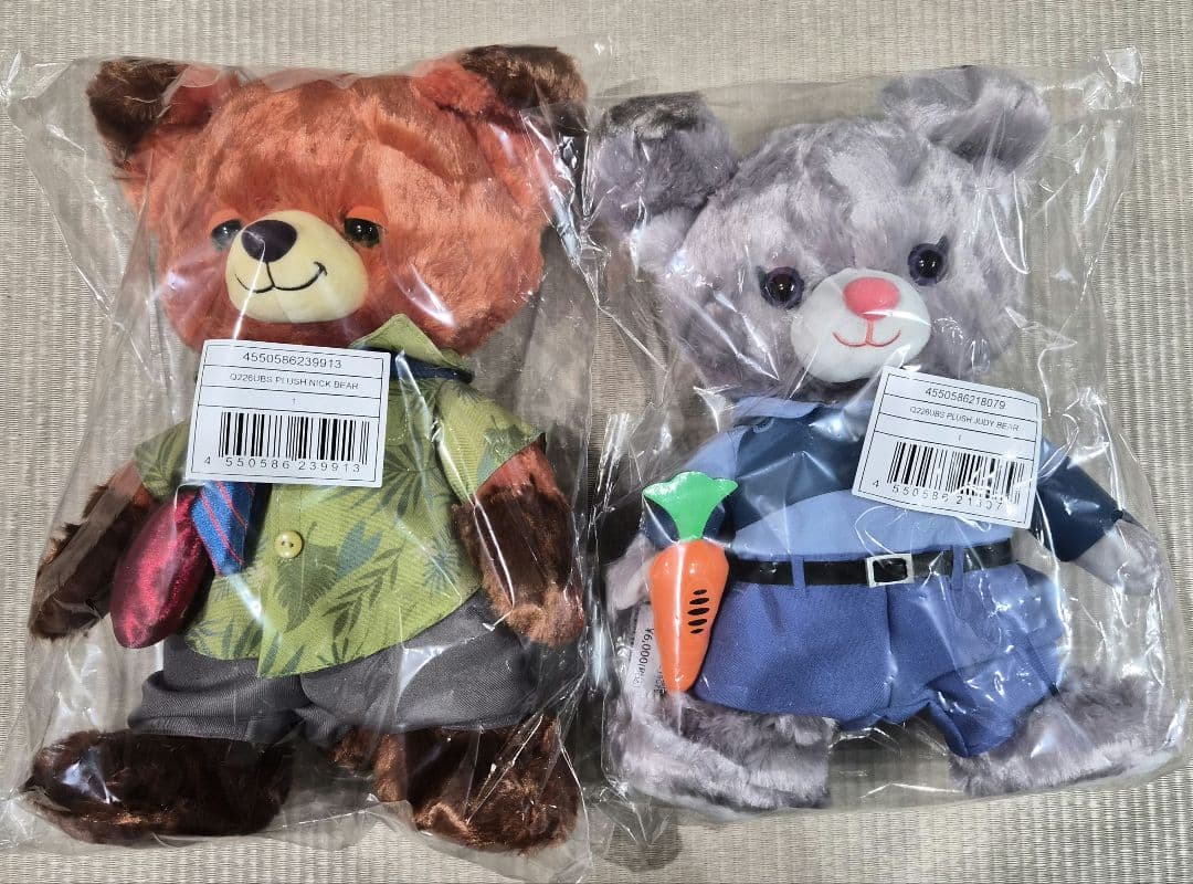 ユニベアシティ ぬいぐるみ(M) ズートピア2体セット