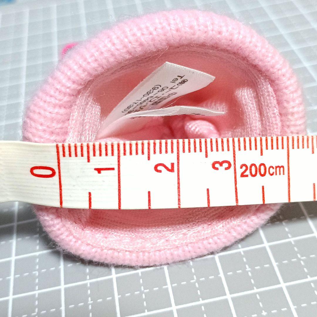 USJ　日本限定　レトロ　ハローキティ　耳付き帽子　ストラップ　ミニ　ニット