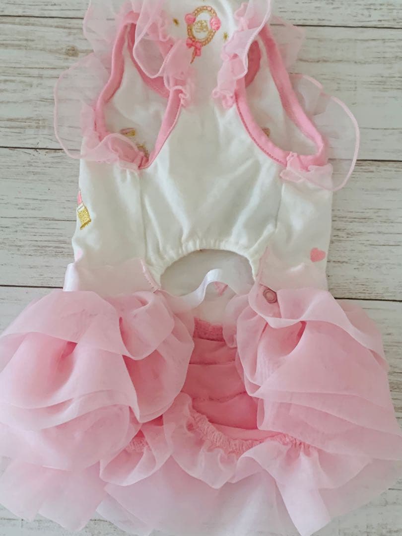 BUL BU-BUブルブブ犬用フリルドレス ピンク SSS