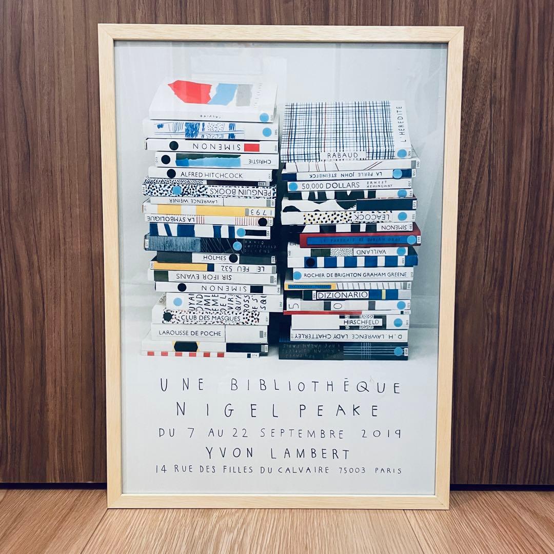 現地完売品 特注額装付 ナイジェルピークNigelPeake 両面希少ポスター