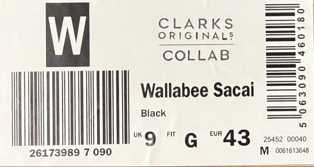 靴 Clarks Sacai Hybrid Wallabee Boots 43