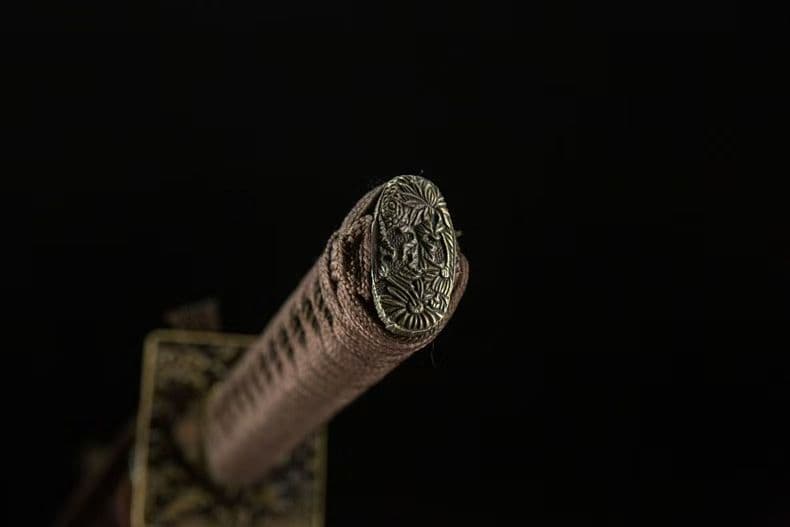 遊郭打刀 方形刀鍔 50 鋼刃 実木彫刻鞘全長 102cm 刃幅3.2cm日本刀