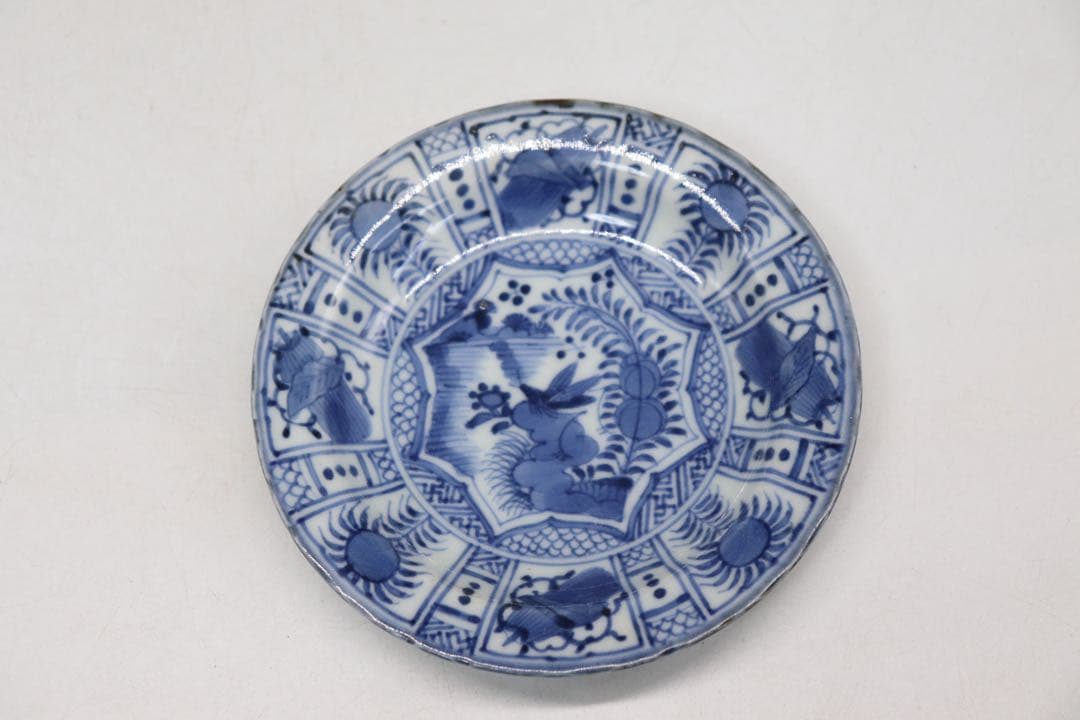 ※南京古染付　芙蓉手小皿10点　共箱　送料込み250708