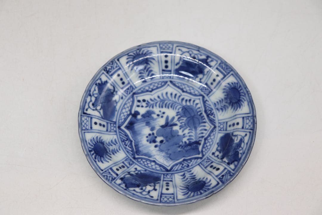 ※南京古染付　芙蓉手小皿10点　共箱　送料込み250708