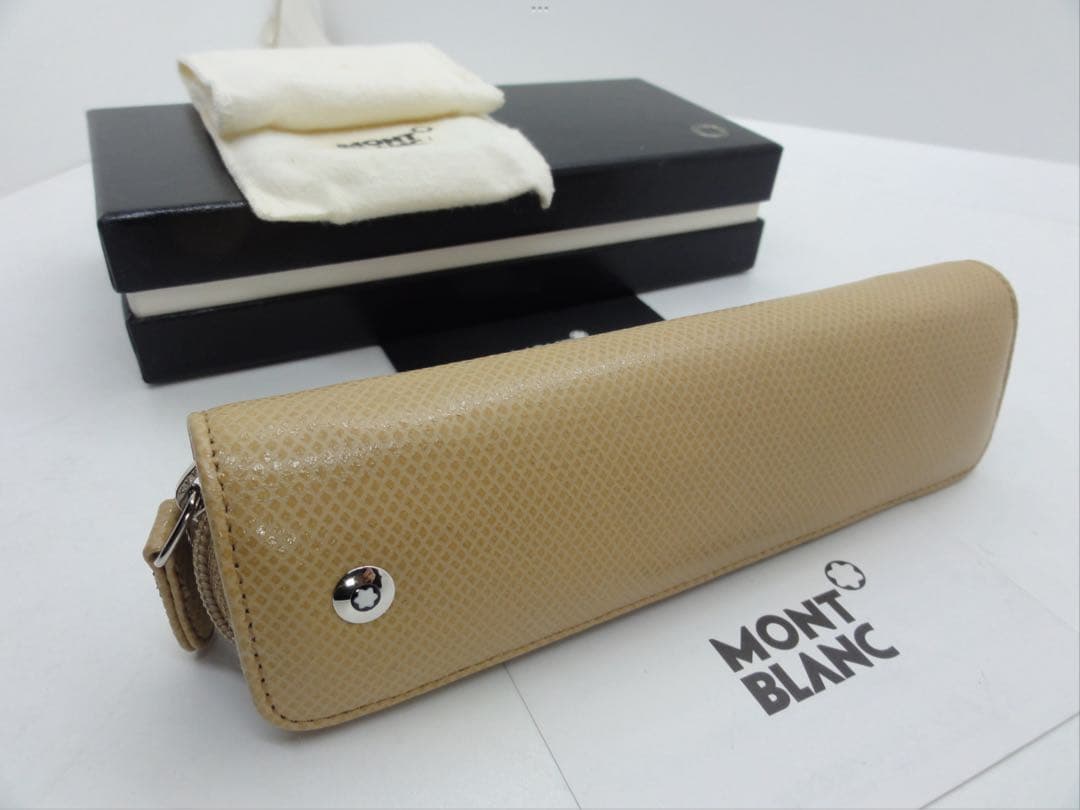 ※未使用保管品★完売！入手困難品ヴェルベット・ベージュ★本革製ボエム★モンブラン