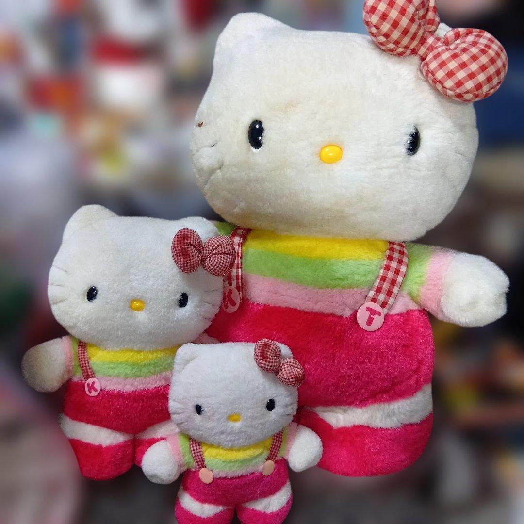 ハローキティ2001年自立型 ぬいぐるみ 大中小3体セット激レア