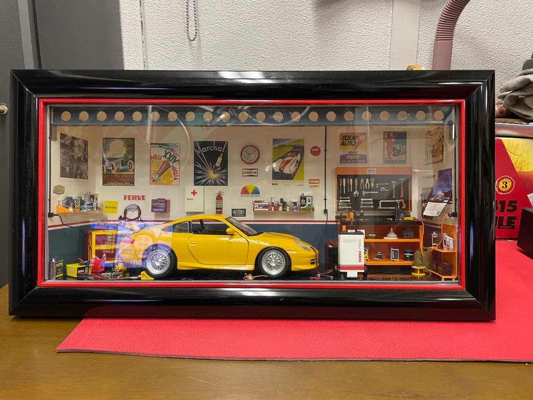 ポルシェ　GT3　ミニガレージセット