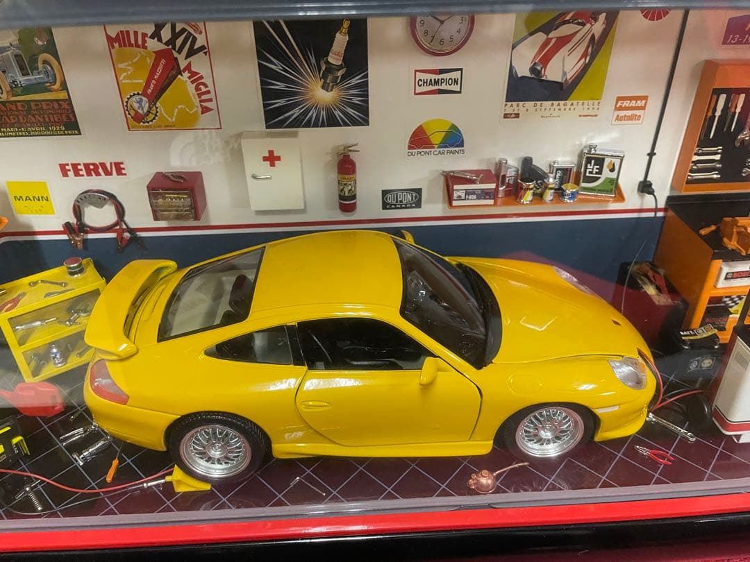 ポルシェ　GT3　ミニガレージセット