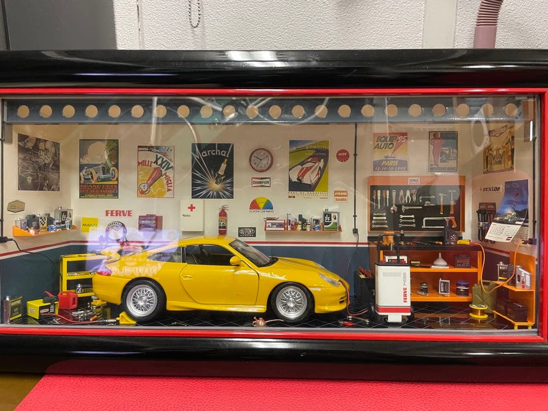 ポルシェ　GT3　ミニガレージセット