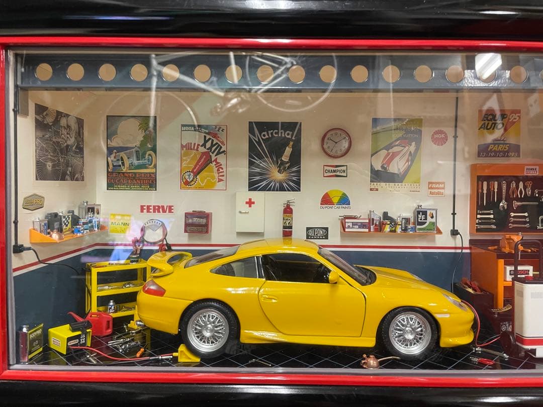 ポルシェ　GT3　ミニガレージセット