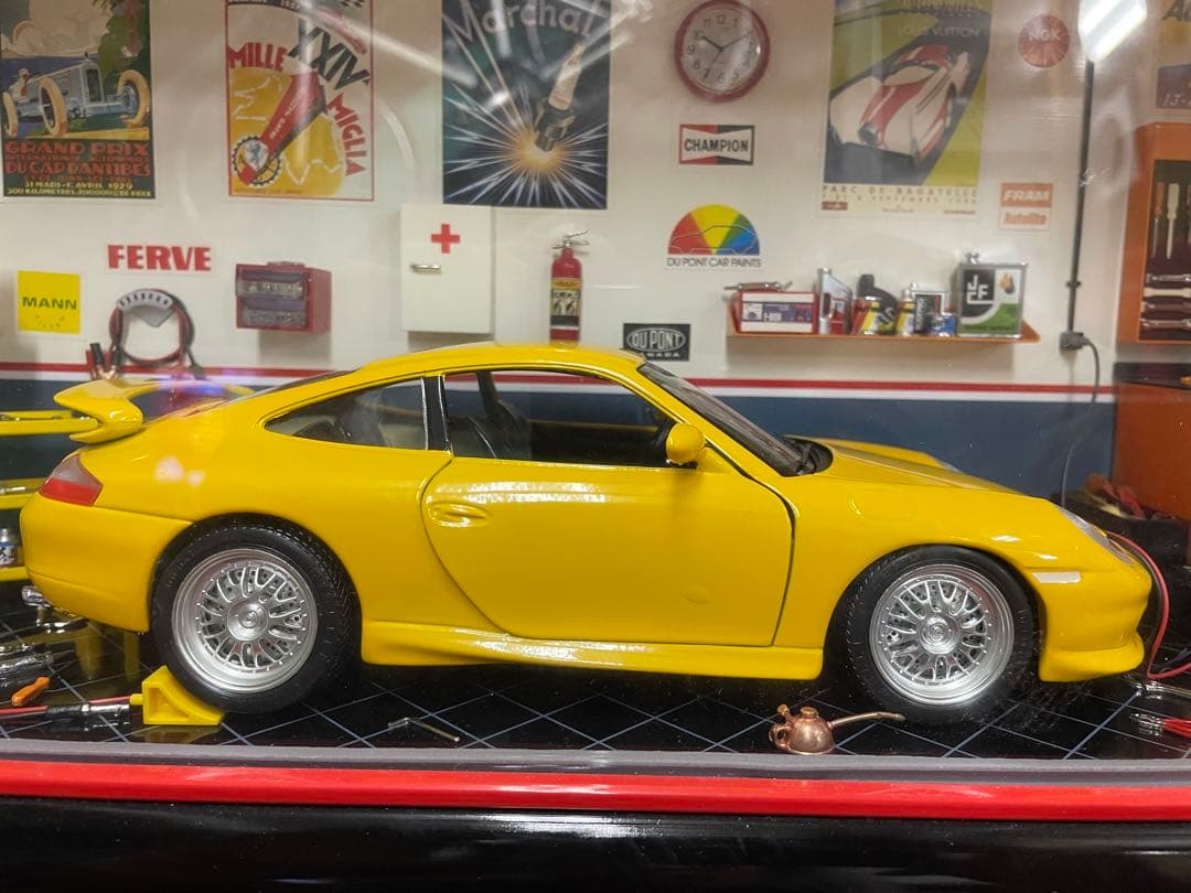 ポルシェ　GT3　ミニガレージセット